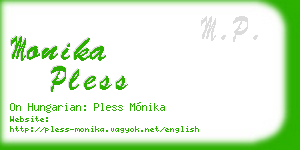 monika pless business card