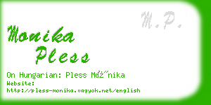 monika pless business card